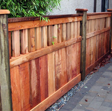 custom cedar fence neighbour